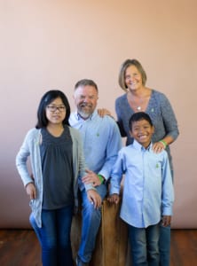 Pictured from left to right: Elly's brother Sam; parents, Cindy and Scott; and sister, Miley Liebenguth