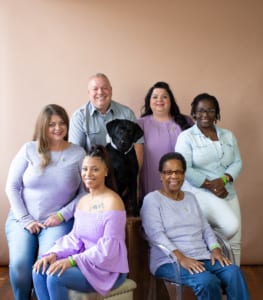 Pictured clockwise from left: Leo's mother, Francie Armato; uncle Dan Wilkinson; aunt Julianna Armato; sister Jamisha Cooper; grandmother Birdia Jeffery; sister Jiovanna Woodruff; and dog, Charlie