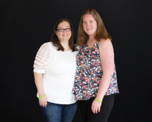 Group portrait photo of Michele Baumgardner's two daughters.